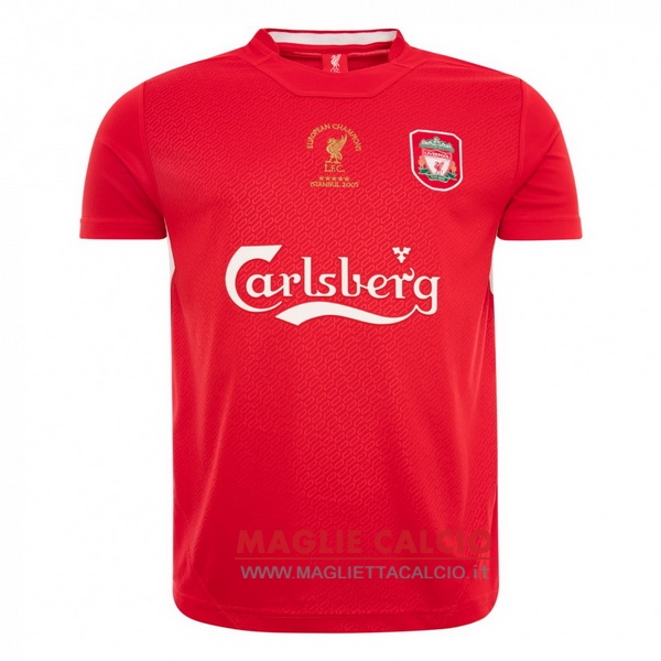 prima magliette nuova liverpool retro 2005-2006 rosso