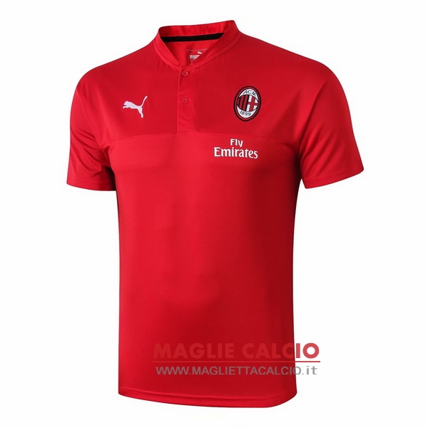 ac milan rosso magliette polo nuova 2019-2020