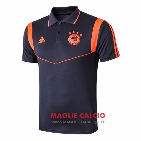 bayern munich blu arancione magliette polo nuova 2019-2020