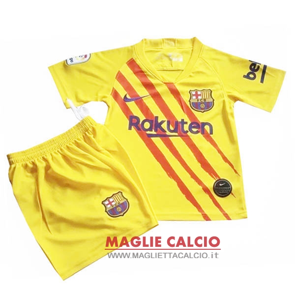 nuova speciale magliette barcellona bambino 2019-2020 giallo