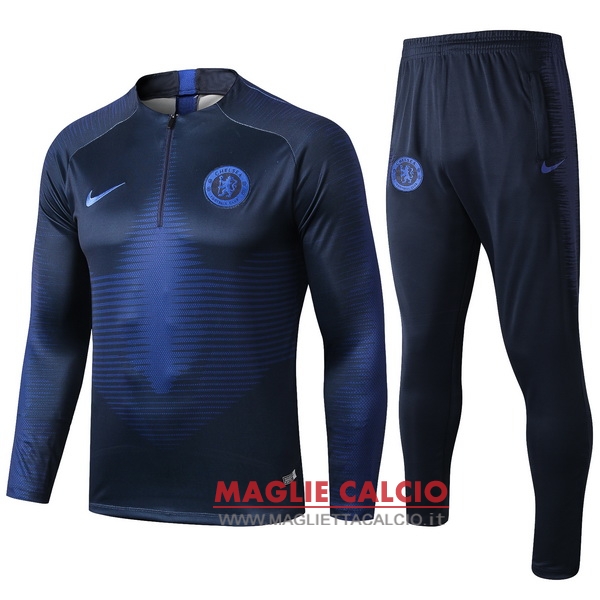 nuova chelsea insieme completo blu navy nero giacca 2019-2020