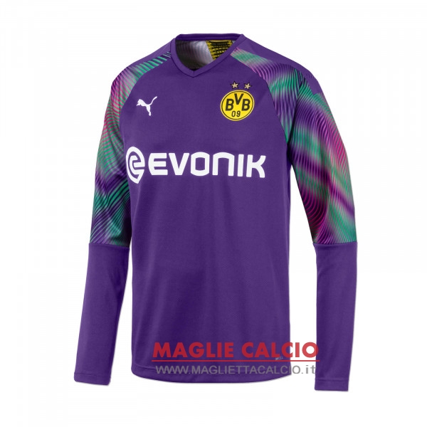 nuova magliette manica lunga portiere borussia dortmund 2019-2020 purpureo