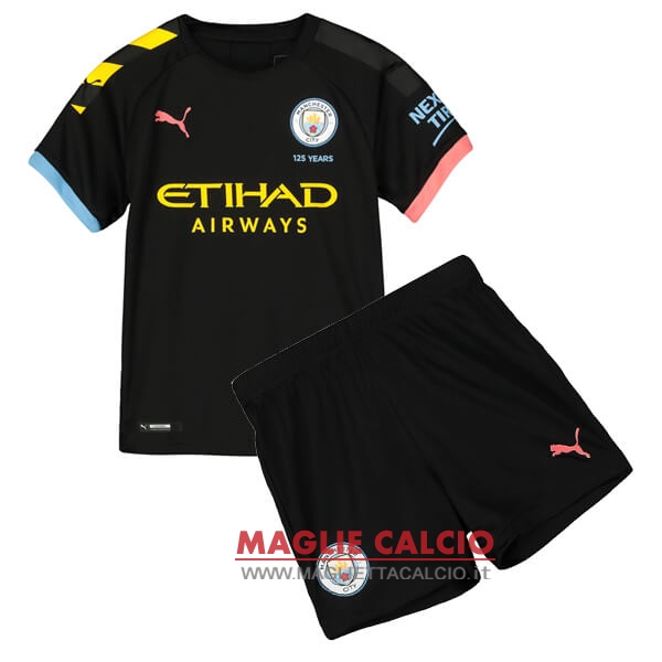 nuova seconda magliette manchester city set completo bambino 2019-2020