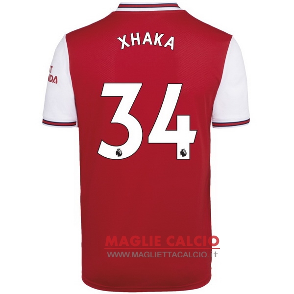 nuova maglietta arsenal 2019-2020 xhaka 34 prima