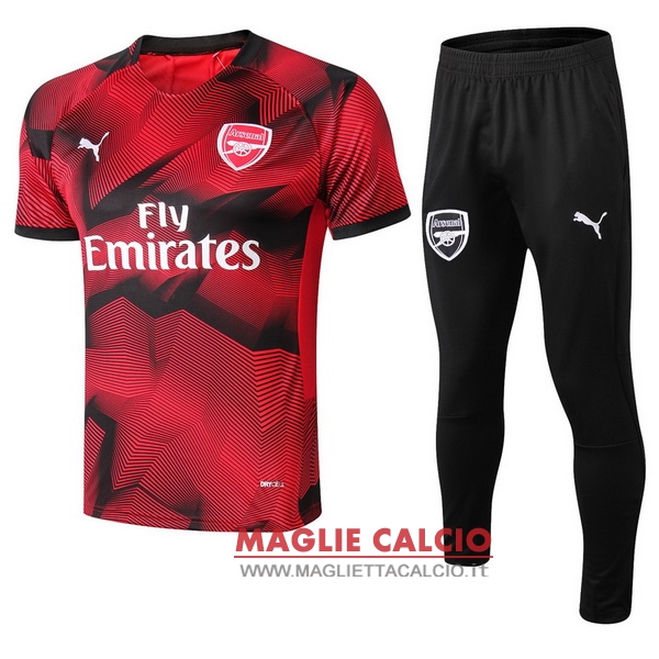 nuova formazione insieme completo divisione magliette arsenal 2018-2019 rosso nero