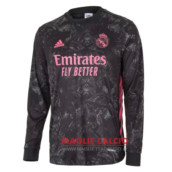 nuova terza magliette real madrid mancia lunga 2020-2021