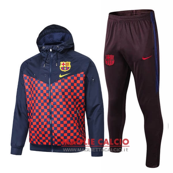 nuova barcelona set completo blu rosso giacca a vento 2019-2020