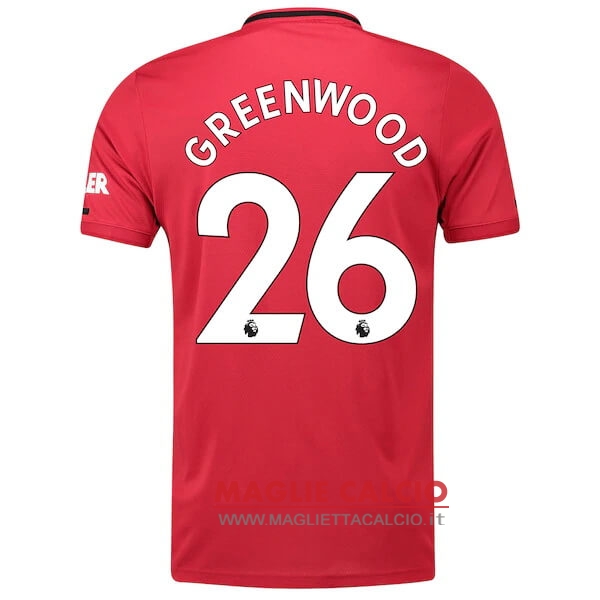 nuova maglietta manchester united 2019-2020 greenwood 26 prima