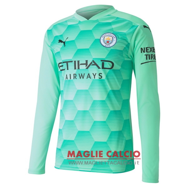 nuova seconda magliette manica lunga portiere manchester city 2020-2021