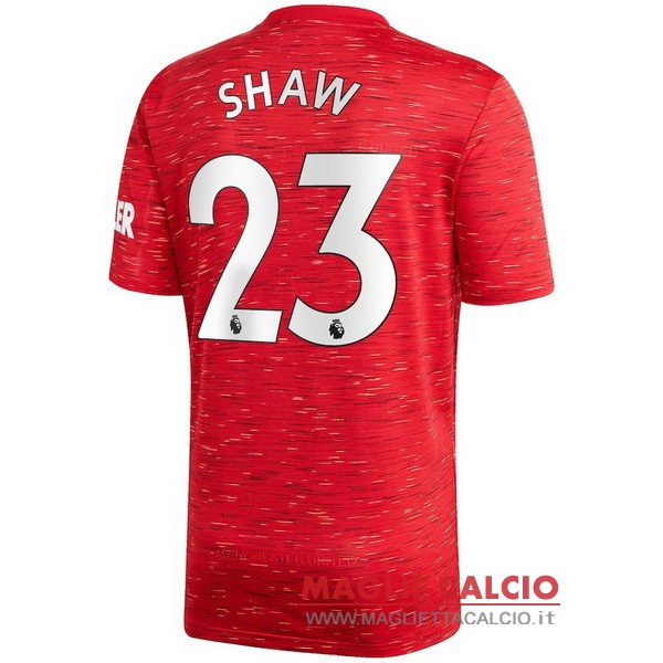 nuova maglietta manchester united 2020-2021 shaw 23 prima