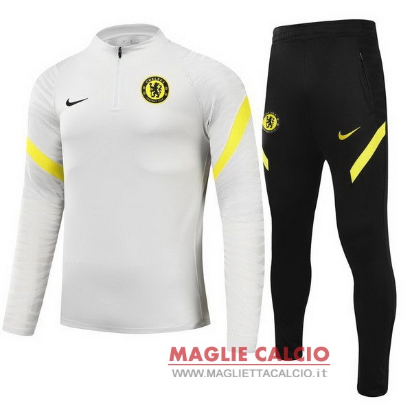 nuova chelsea insieme completo bianco Gris nero giacca 2021-2022