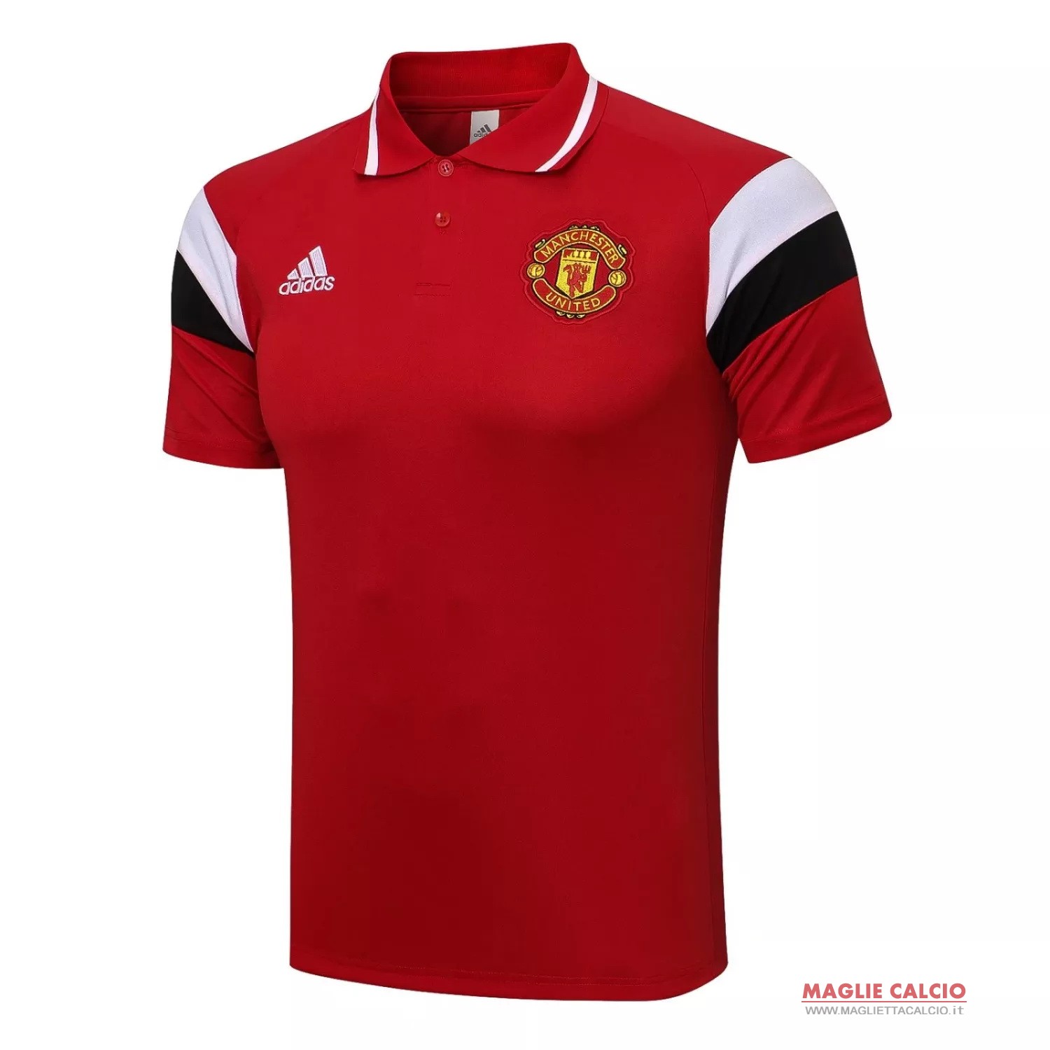 manchester united rosso Bianco Nero magliette polo nuova 2021-2022