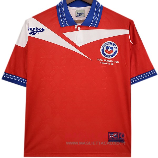 nuova prima magliette nazionale chile retro 1998