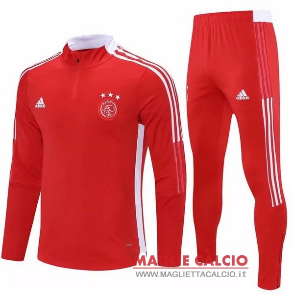 nuova ajax set completo rosso giacca 2021-2022