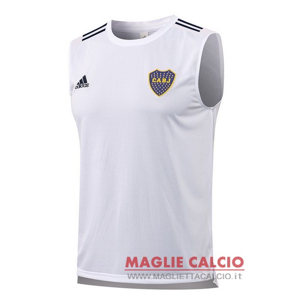 nuova formazione senza maniche divisione magliette Boca Juniors 2021-2022 bianco