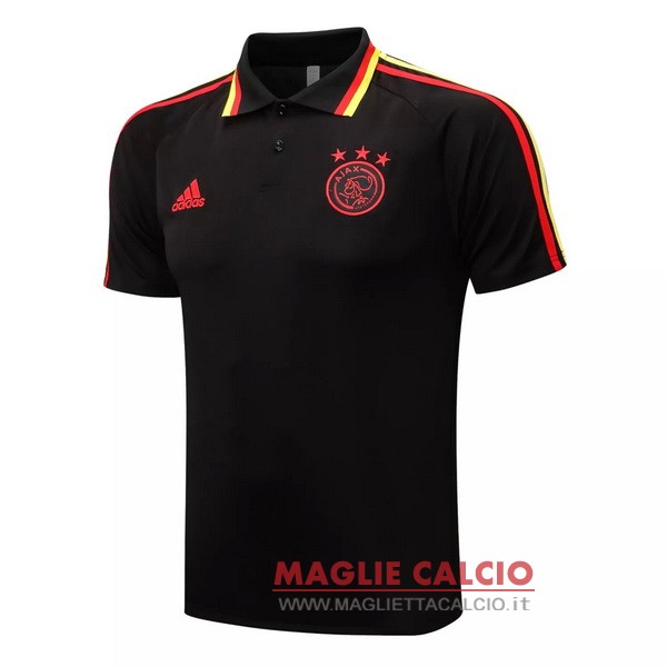 ajax nero magliette polo nuova 2021-2022