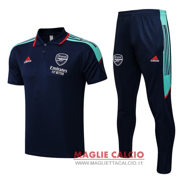 arsenal blu navy verde magliette polo nuova 2022-2023