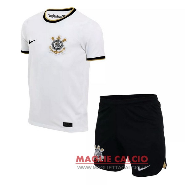 nuova prima magliette corinthians paulista set completo bambino 2022-2023