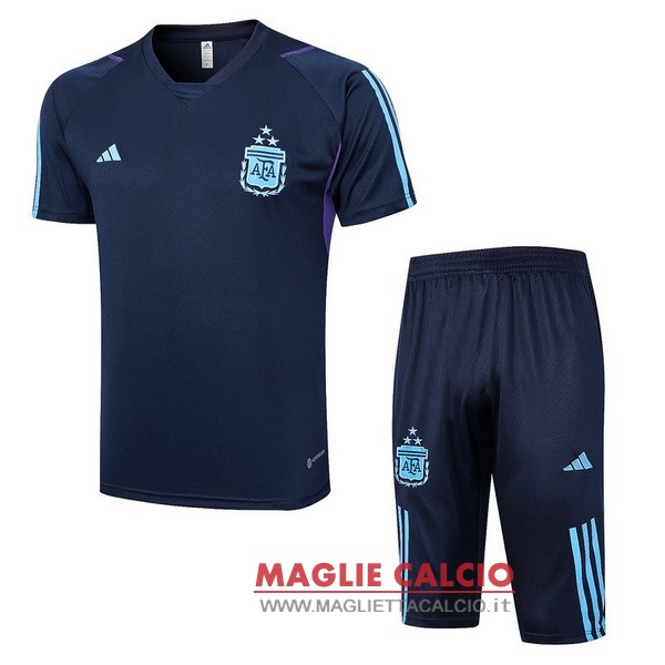 nuova formazione set completo divisione magliette argentina 2023 blu I navy