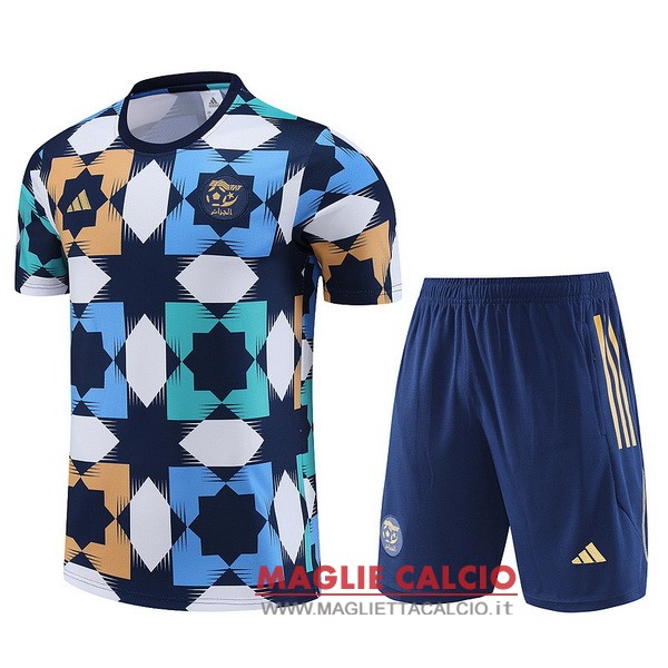 nuova formazione set completo divisione magliette algeria 2022 giallo blu