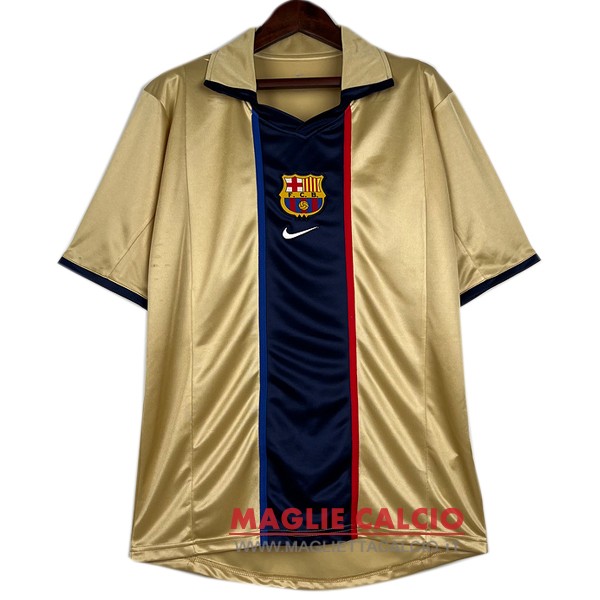 nuova seconda divisione magliette fc barcelona retro 2001-2003