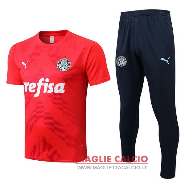 nuova formazione set completo divisione magliette palmeiras 2022-2023 rosso blu