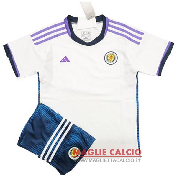 nuova seconda magliette escocia set completo bambino 2022-2023