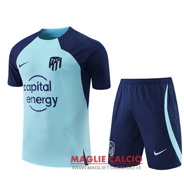 nuova formazione set completo divisione magliette atlético madrid 2022-2023 blu