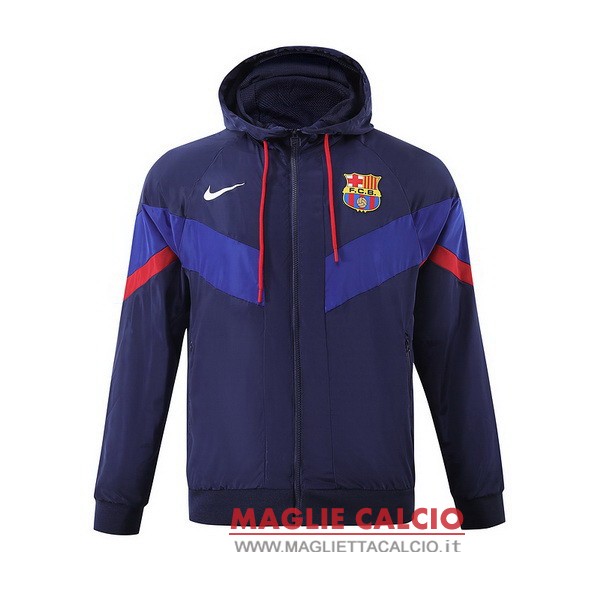 nuova barcelona blu navy giacca a vento 2023-2024