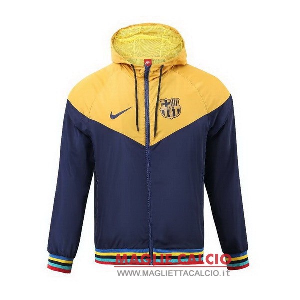 nuova barcelona giallo blu navy giacca a vento 2023-2024