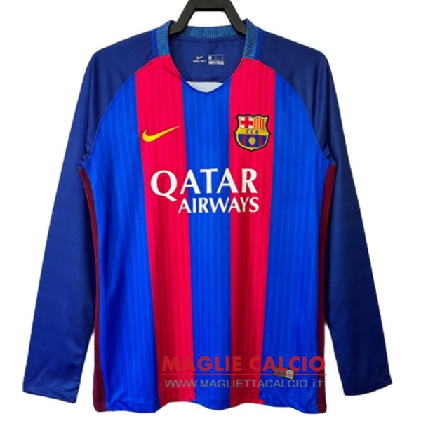 nuova prima manica lunga divisione magliette fc barcelona retro 2016-2017