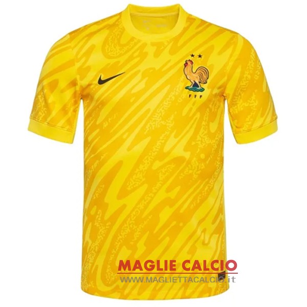 portiere magliette nazionale francia 2024 giallo