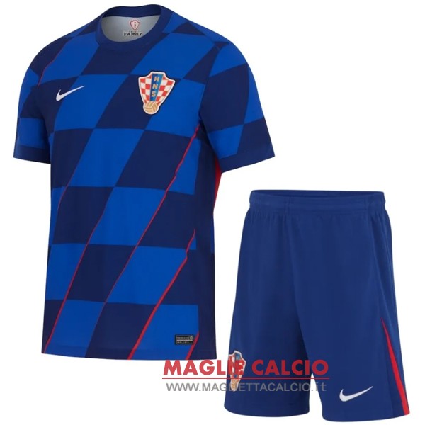 seconda magliette nazionale croazia set completo uomo 2024