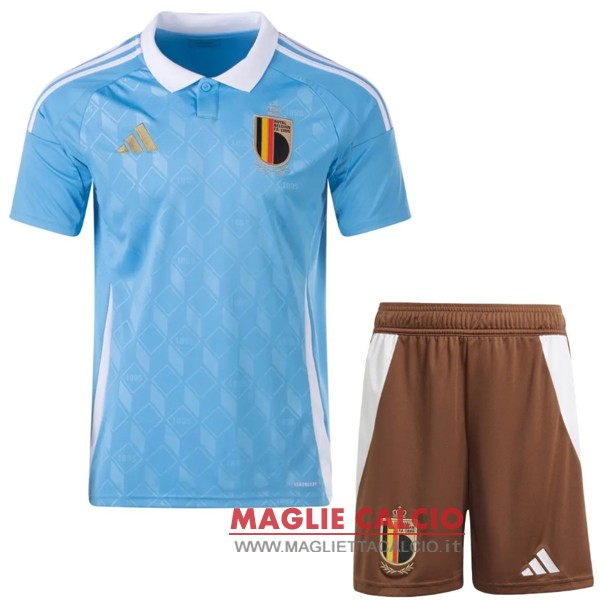 seconda magliette nazionale belgio set completo uomo 2024