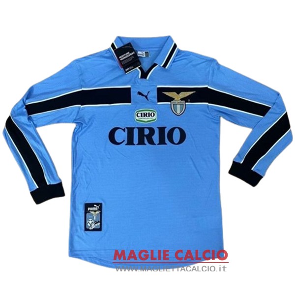 nuova prima manica lunga magliette lazio retro 1998-2000