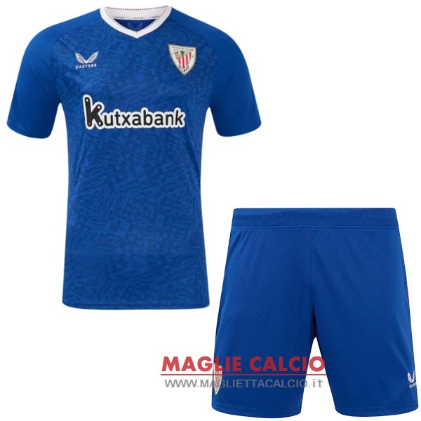 nuova seconda magliette athletic bilbao set completo bambino 2024-2025