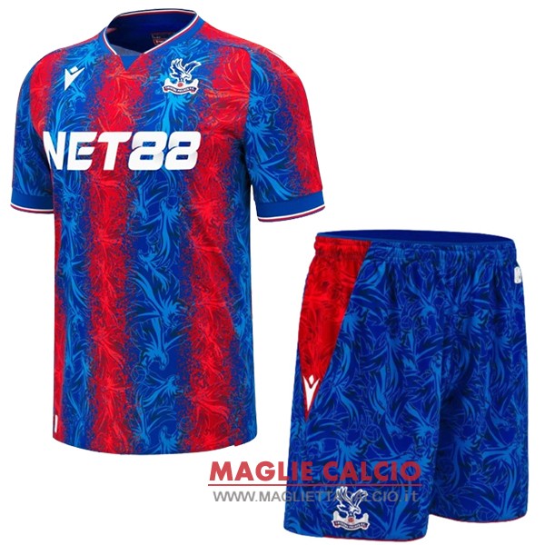 nuova prima maglietta crystal palace set completo bambino 2024-2025