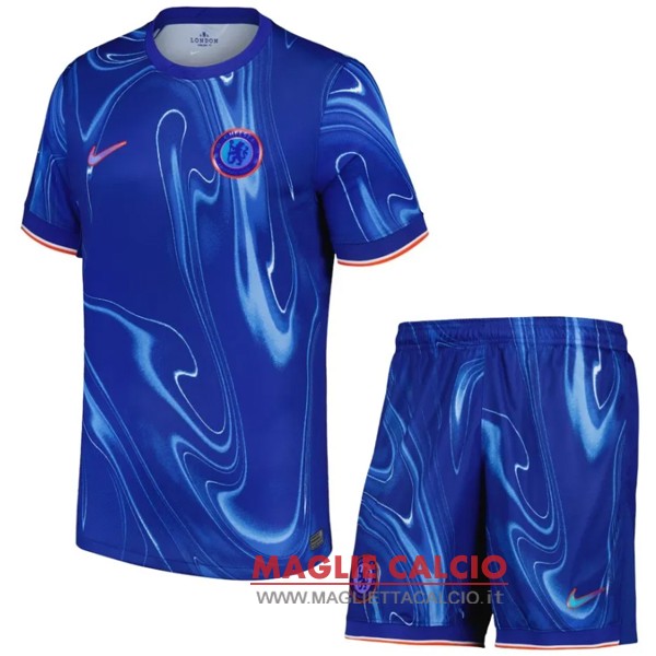 nuova prima magliette chelsea set completo bambino 2024-2025