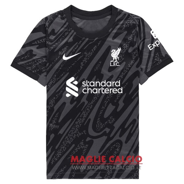 tailandia nuova portiere divisione magliette liverpool 2024-2025 nero