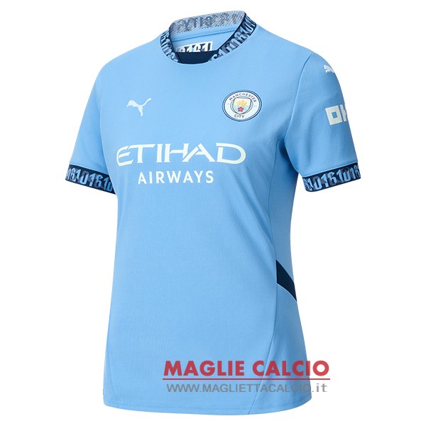 nuova prima divisione magliette manchester city donna 2024-2025