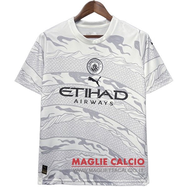 tailandia nuova speciale divisione magliette manchester city 2024-2025 bianco