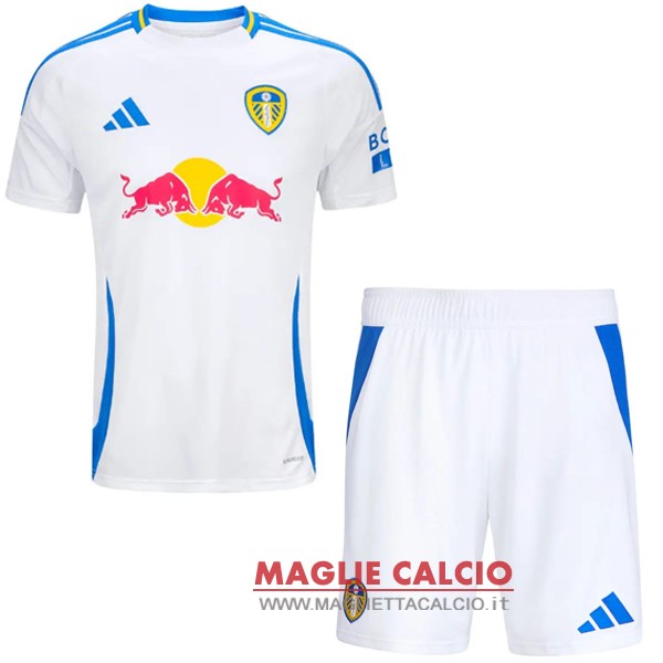 nuova prima magliette set completo leeds united bambino 2024-2025