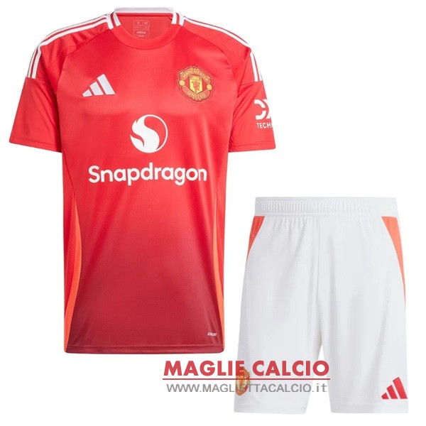 prima magliette manchester united set completo uomo 2024-2025