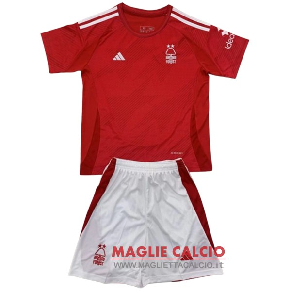 nuova prima magliette nottingham forest set completo bambino 2024-2025