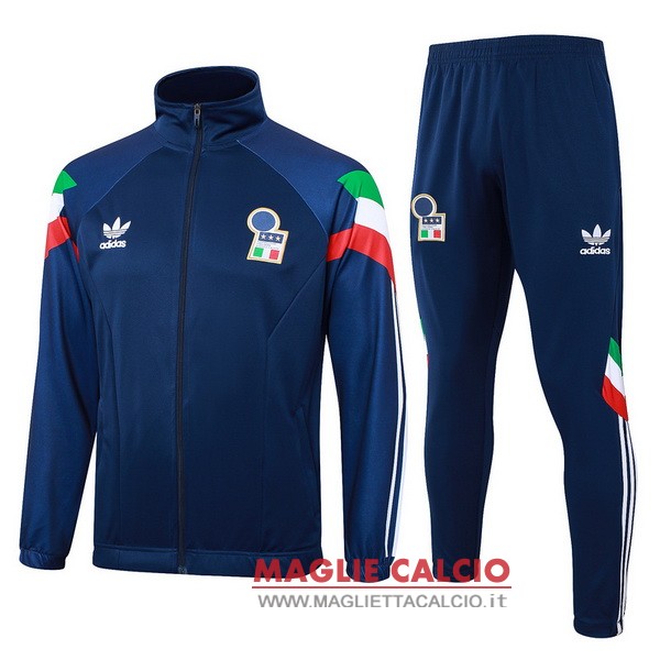 nuova italia insieme completo blu ii navy giacca lunga zip 2024