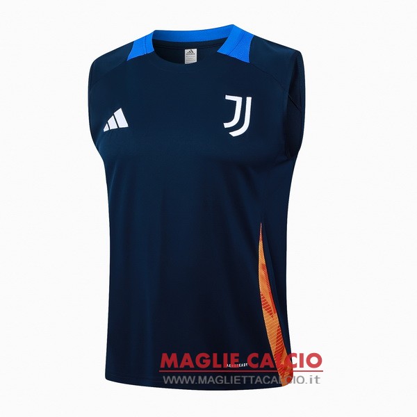 senza maniche magliette juventus formazione 2024-2025 blu navy