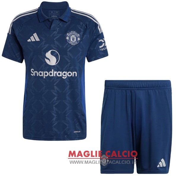 seconda magliette manchester united set completo uomo 2024-2025