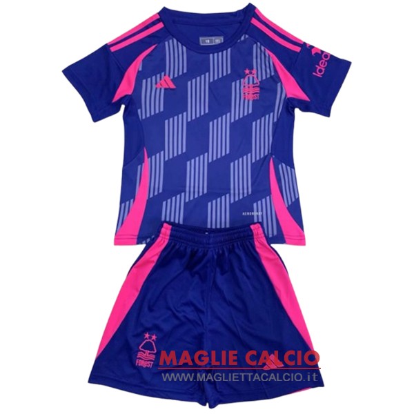 nuova seconda magliette nottingham forest set completo bambino 2024-2025