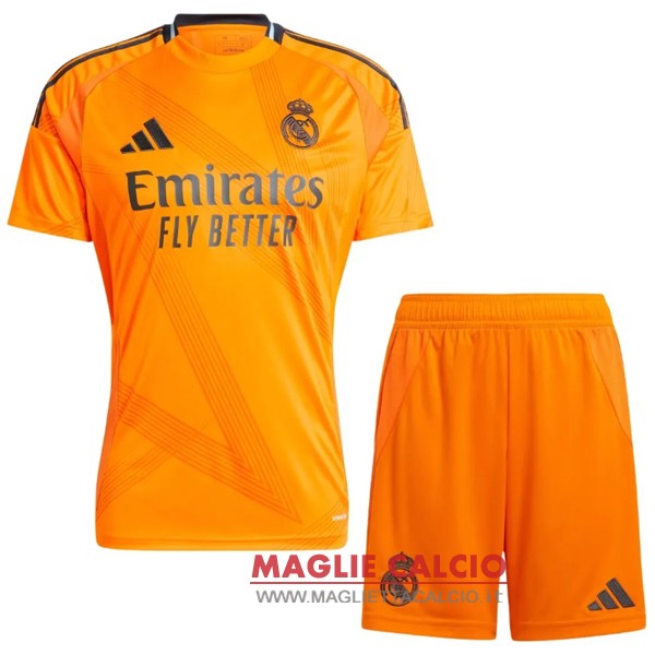 nuova seconda maglietta real madrid set completo bambino 2024-2025