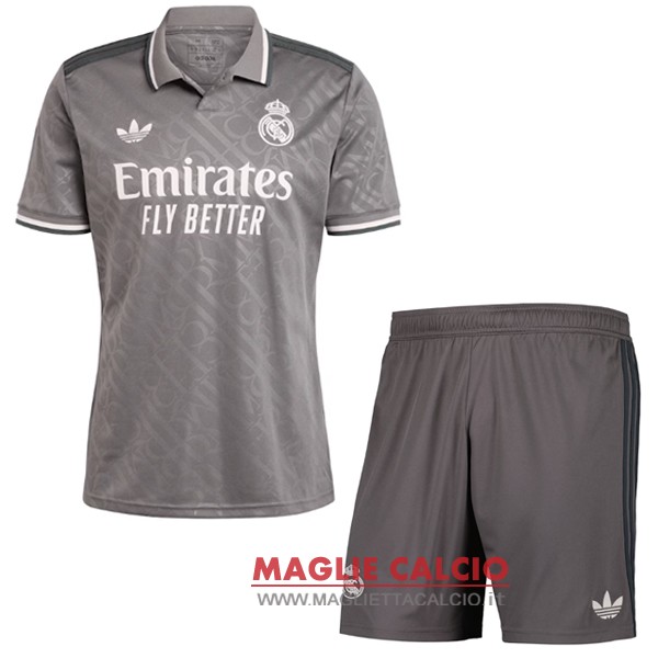 nuova terza divisione magliette set completo uomo real madrid 2024-2025